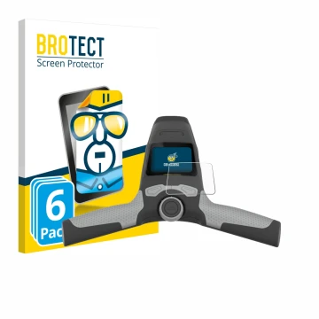 Parte frontal de un envase de producto con el logotipo de la marca BROTECT. Al lado se muestra el dispositivo PowaKaddy FW5s c