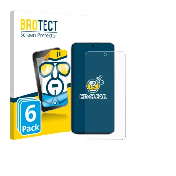 Parte frontal de un envase de producto con el logotipo de la marca BROTECT. Al lado se muestra el dispositivo Xiaomi Redmi Not