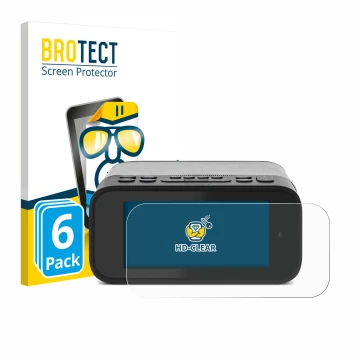 Parte frontal de un envase de producto con el logotipo de la marca BROTECT. Al lado se muestra el dispositivo TechniSat Digitr