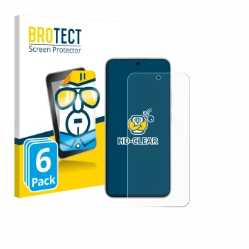 Parte frontal de un envase de producto con el logotipo de la marca BROTECT. Al lado se muestra el dispositivo Oppo A6 Pro 4G c