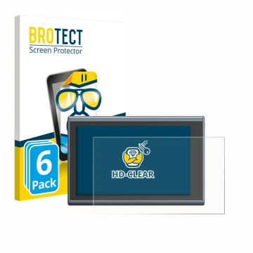 Parte frontal de un envase de producto con el logotipo de la marca BROTECT. Al lado se muestra el dispositivo SmallRig Wireles