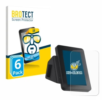 Parte frontal de un envase de producto con el logotipo de la marca BROTECT. Al lado se muestra el dispositivo Anycubic Kobra 3