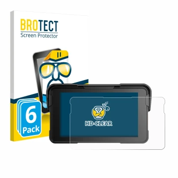 Parte frontal de un envase de producto con el logotipo de la marca BROTECT. Al lado se muestra el dispositivo NFOIEIS Base 5