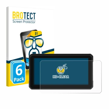 Parte frontal de un envase de producto con el logotipo de la marca BROTECT. Al lado se muestra el dispositivo GOHHDL A4058 6