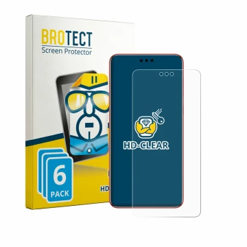 Parte frontal de un envase de producto con el logotipo de la marca BROTECT. Al lado se muestra el dispositivo Huawei Mate 60 R