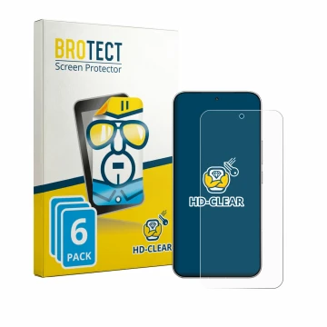 Parte frontal de un envase de producto con el logotipo de la marca BROTECT. Al lado se muestra el dispositivo Xiaomi Redmi K90