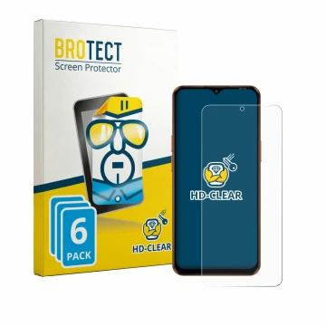 Parte frontal de un envase de producto con el logotipo de la marca BROTECT. Al lado se muestra el dispositivo Oscal Flat 3C co