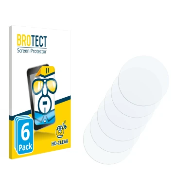 Parte frontal de un envase de producto con el logotipo de la marca BROTECT. Al lado está el protector de pantalla correspondie