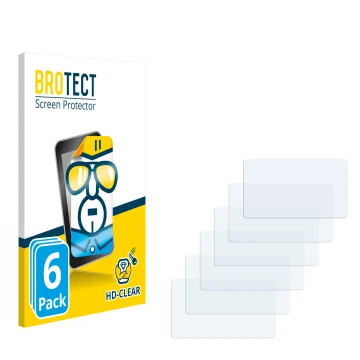 Parte frontal de un envase de producto con el logotipo de la marca BROTECT. Al lado está el protector de pantalla correspondie