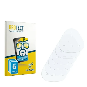 Parte frontal de un envase de producto con el logotipo de la marca BROTECT. Al lado está el protector de pantalla correspondie
