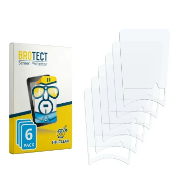 Parte frontal de un envase de producto con el logotipo de la marca BROTECT. Al lado está el protector de pantalla correspondie