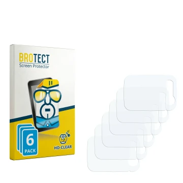 Parte frontal de un envase de producto con el logotipo de la marca BROTECT. Al lado está el protector de pantalla correspondie