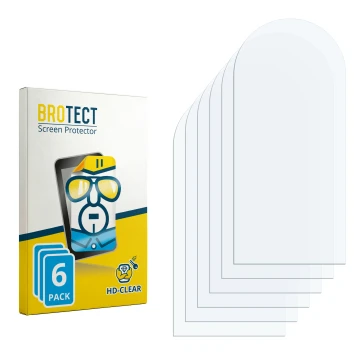 Parte frontal de un envase de producto con el logotipo de la marca BROTECT. Al lado está el protector de pantalla correspondie
