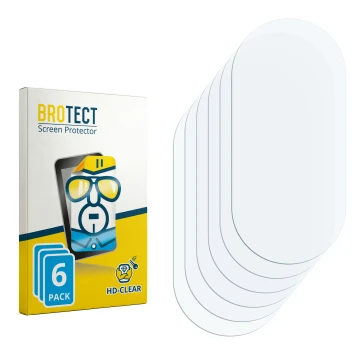 Parte frontal de un envase de producto con el logotipo de la marca BROTECT. Al lado está el protector de pantalla correspondie
