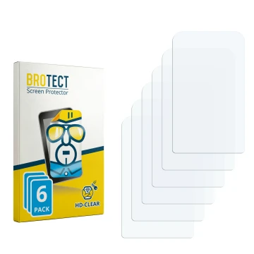 Parte frontal de un envase de producto con el logotipo de la marca BROTECT. Al lado está el protector de pantalla correspondie