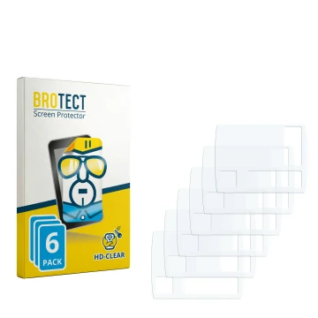 Parte frontal de un envase de producto con el logotipo de la marca BROTECT. Al lado está el protector de pantalla correspondie