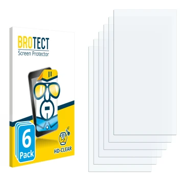 Parte frontal de un envase de producto con el logotipo de la marca BROTECT. Al lado está el protector de pantalla correspondie