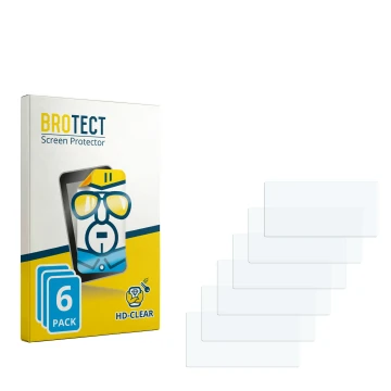 Parte frontal de un envase de producto con el logotipo de la marca BROTECT. Al lado está el protector de pantalla correspondie