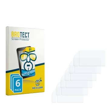Parte frontal de un envase de producto con el logotipo de la marca BROTECT. Al lado está el protector de pantalla correspondie