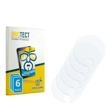 Parte frontal de un envase de producto con el logotipo de la marca BROTECT. Al lado está el protector de pantalla correspondie