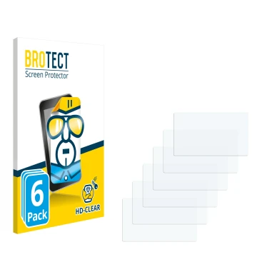 Parte frontal de un envase de producto con el logotipo de la marca BROTECT. Al lado está el protector de pantalla correspondie