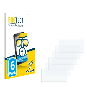 Parte frontal de un envase de producto con el logotipo de la marca BROTECT. Al lado está el protector de pantalla correspondie