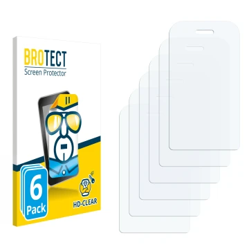 Parte frontal de un envase de producto con el logotipo de la marca BROTECT. Al lado está el protector de pantalla correspondie
