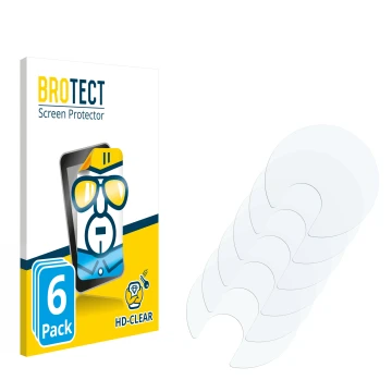 Parte frontal de un envase de producto con el logotipo de la marca BROTECT. Al lado está el protector de pantalla correspondie