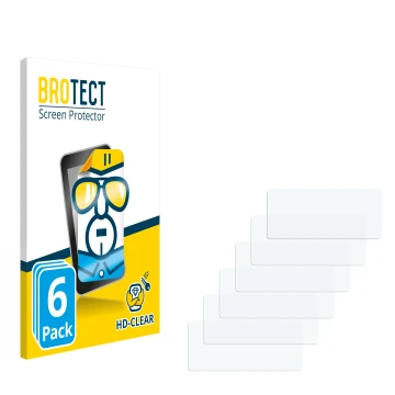 Parte frontal de un envase de producto con el logotipo de la marca BROTECT. Al lado está el protector de pantalla correspondie