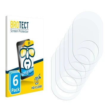 Parte frontal de un envase de producto con el logotipo de la marca BROTECT. Al lado está el protector de pantalla correspondie