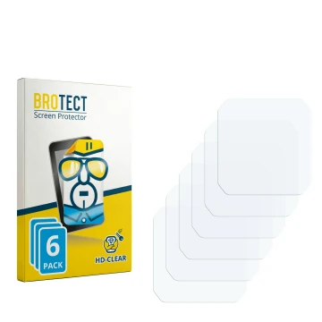 Parte frontal de un envase de producto con el logotipo de la marca BROTECT. Al lado está el protector de pantalla correspondie