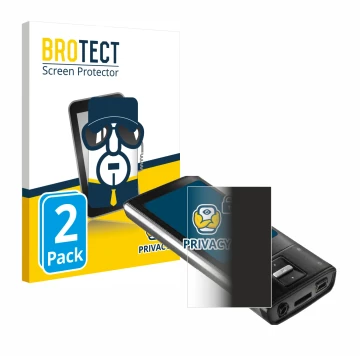 Parte frontal de un envase de producto con el logotipo de la marca BROTECT. Al lado se muestra el dispositivo Intenso Video Sh