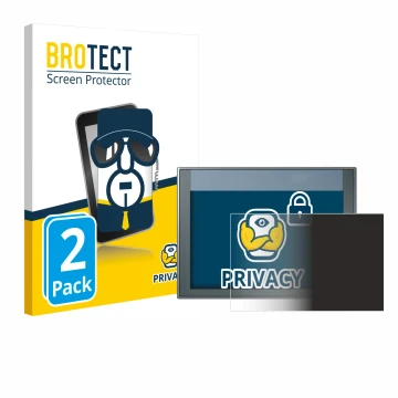 Parte frontal de un envase de producto con el logotipo de la marca BROTECT. Al lado se muestra el dispositivo Siemens Simatic 