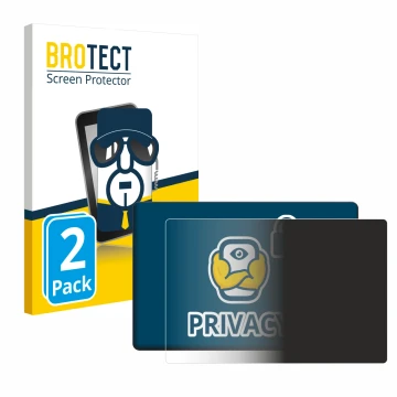 Parte frontal de un envase de producto con el logotipo de la marca BROTECT. Al lado se muestra el dispositivo SmallHD 702 Touc