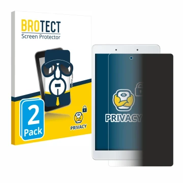 Parte frontal de un envase de producto con el logotipo de la marca BROTECT. Al lado se muestra el dispositivo Samsung Galaxy T
