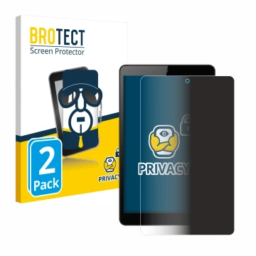 Parte frontal de un envase de producto con el logotipo de la marca BROTECT. Al lado se muestra el dispositivo Huawei MediaPad 