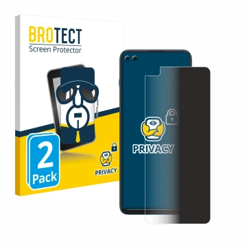 Parte frontal de un envase de producto con el logotipo de la marca BROTECT. Al lado se muestra el dispositivo Motorola G100 co