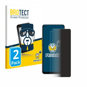 Parte frontal de un envase de producto con el logotipo de la marca BROTECT. Al lado se muestra el dispositivo Oppo Reno 8 Lite