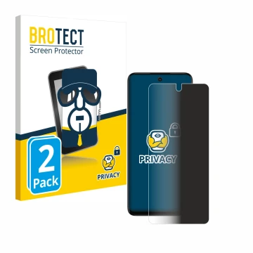 Parte frontal de un envase de producto con el logotipo de la marca BROTECT. Al lado se muestra el dispositivo Motorola Moto G3