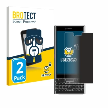 Parte frontal de un envase de producto con el logotipo de la marca BROTECT. Al lado se muestra el dispositivo Unihertz Titan S