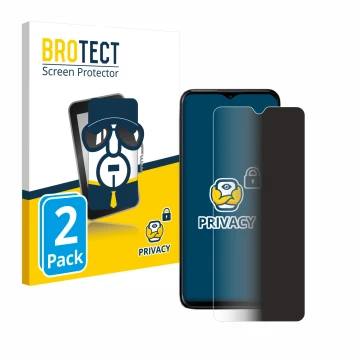 Parte frontal de un envase de producto con el logotipo de la marca BROTECT. Al lado se muestra el dispositivo Nokia G60 con su