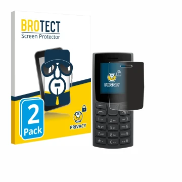 Parte frontal de un envase de producto con el logotipo de la marca BROTECT. Al lado se muestra el dispositivo Nokia 106 (2023)
