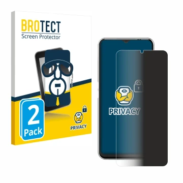 Parte frontal de un envase de producto con el logotipo de la marca BROTECT. Al lado se muestra el dispositivo Emporia Smart 6 