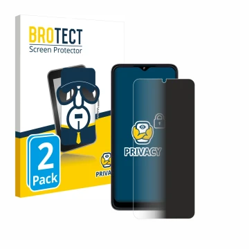 Parte frontal de un envase de producto con el logotipo de la marca BROTECT. Al lado se muestra el dispositivo Telekom T Phone 