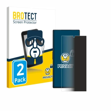 Parte frontal de un envase de producto con el logotipo de la marca BROTECT. Al lado se muestra el dispositivo ZTE Nubia Red Ma