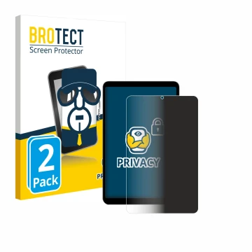 Parte frontal de un envase de producto con el logotipo de la marca BROTECT. Al lado se muestra el dispositivo Alldocube iPlay 