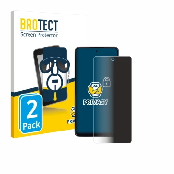 Parte frontal de un envase de producto con el logotipo de la marca BROTECT. Al lado se muestra el dispositivo Motorola Moto G2