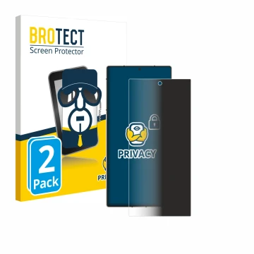 Parte frontal de un envase de producto con el logotipo de la marca BROTECT. Al lado se muestra el dispositivo Nubia Z60 Ultra 