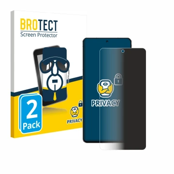 Parte frontal de un envase de producto con el logotipo de la marca BROTECT. Al lado se muestra el dispositivo ZTE Nubia Z60S P