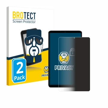 Parte frontal de un envase de producto con el logotipo de la marca BROTECT. Al lado se muestra el dispositivo Xiaomi Redmi Pad